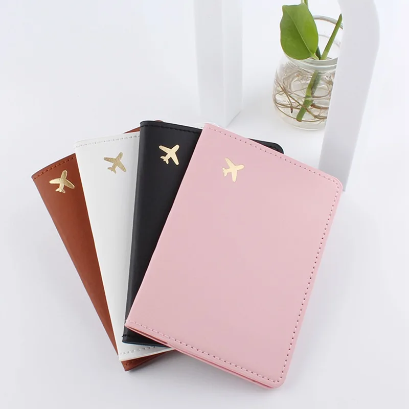 Leather Passport Cover - Eenvoudige mode paspoorthouder tassen reizen dunne