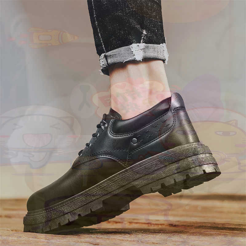 Luxury Lifestyle Outfit - Donker natuurlijk leer Mode-sneakers Tennis Herensneakers