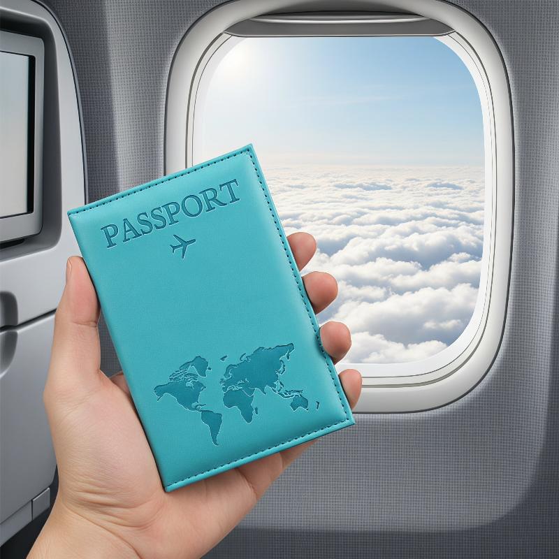 Leather Passport Cover - PU Lederen Paspoorthouder Krasbestendige Documentenhouder voor