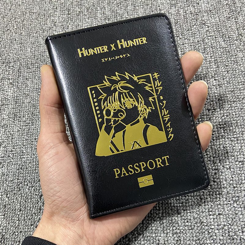 Leather Passport Cover - Anime Hunter X Hunter Paspoort Deksel