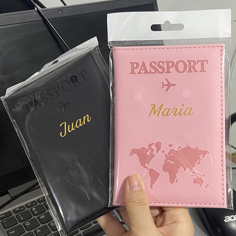 Aangepaste gouden kleur naam o - Leather Passport Cover recensie en prijs